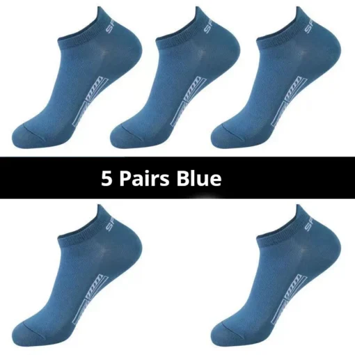 Men's Summer Thin Mesh Breathable Polyester Sports Socks - Image 12