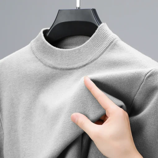 Half Turtleneck Knitwear Sweater - Image 10