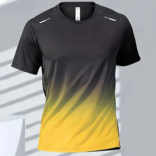 Quick-drying Gradient Short Sleeve T-Shirt - Image 5