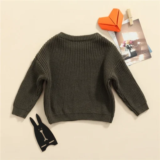 Suefunskry Newborn Baby Knitted Long Sleeve Autumn Winter Sweater - Image 125