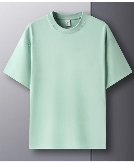 pure cotton summer high-end men's short sleeve T-shirt - Image 28