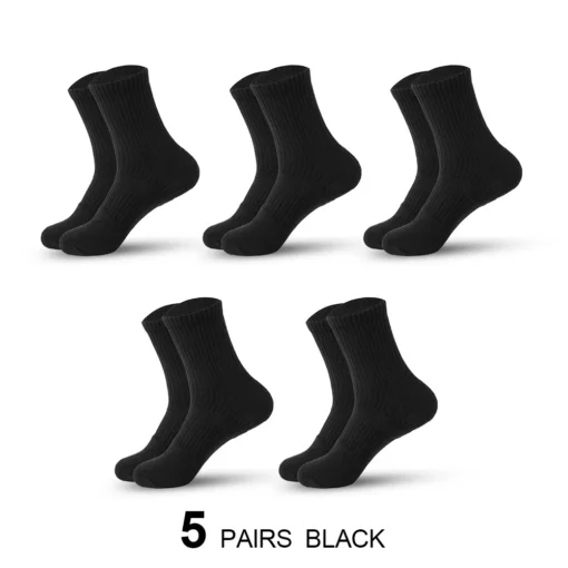 Men's Moisture Wicking Outdoor Hiking Work Cotton Socks - Image 8