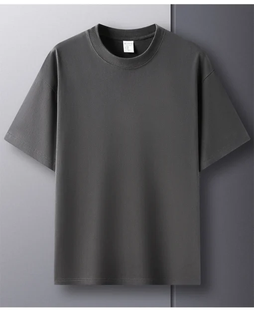 pure cotton summer high-end men's short sleeve T-shirt - Image 38