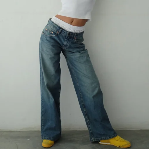 Y2K Baggy Jeans With Pockets - Image 4