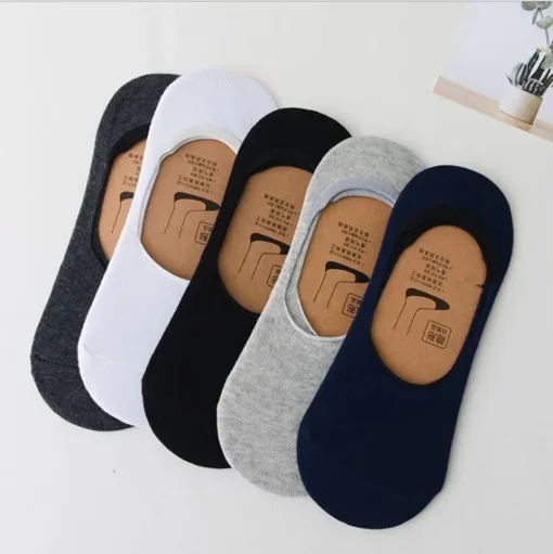 5Pairs Men Boat Cotton Socks - Image 14