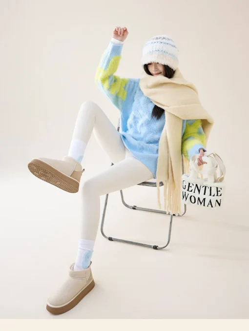 BIVIGAOS High Waist Fleece Leggings - Image 47