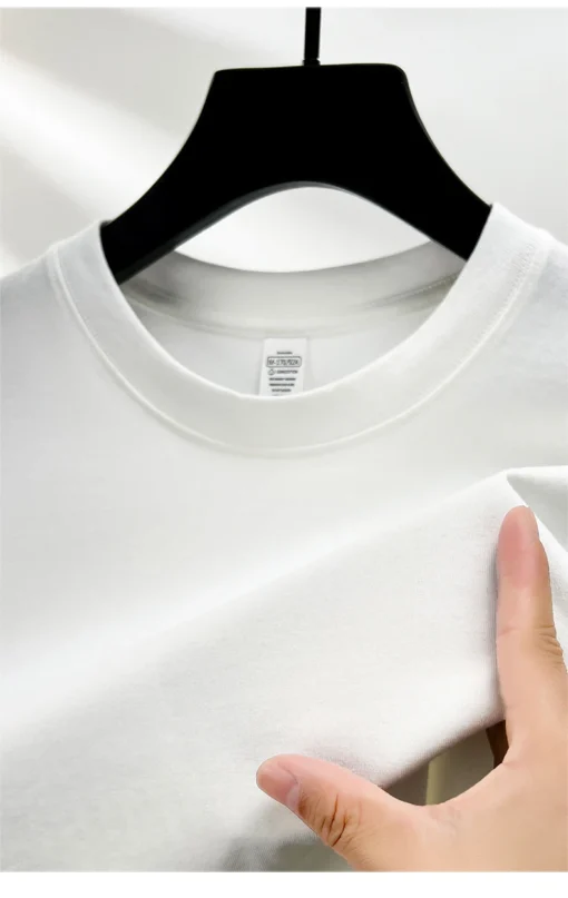 pure cotton summer high-end men's short sleeve T-shirt - Image 19