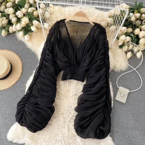 Sexy Chiffon Blouse - Image 15