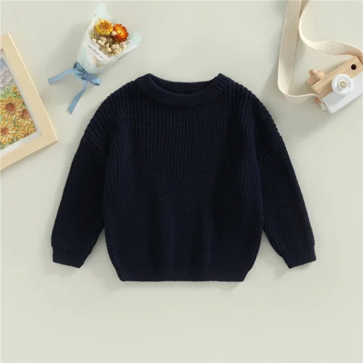 Suefunskry Newborn Baby Knitted Long Sleeve Autumn Winter Sweater - Image 83