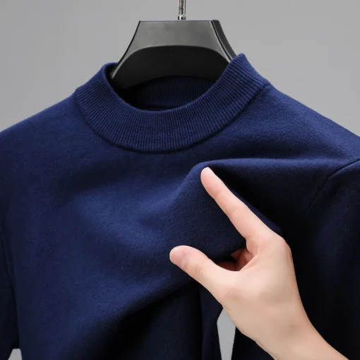 Half Turtleneck Knitwear Sweater - Image 4