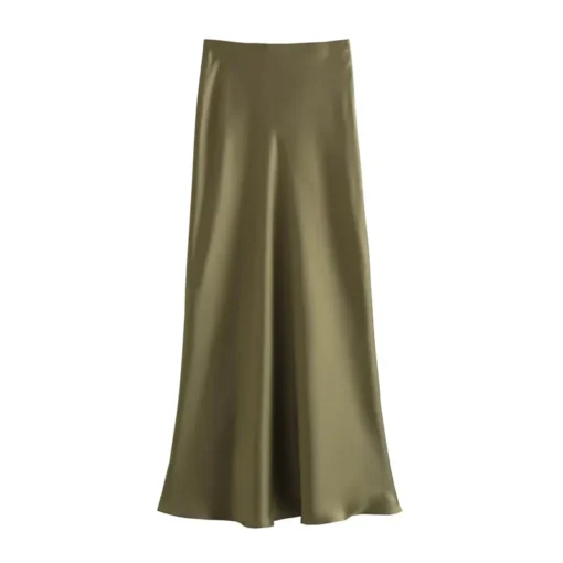 TRAF Satin High Waist Skirt - Image 8