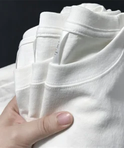 O-neck Round Collar Short-Sleeve Couple White Top Tees