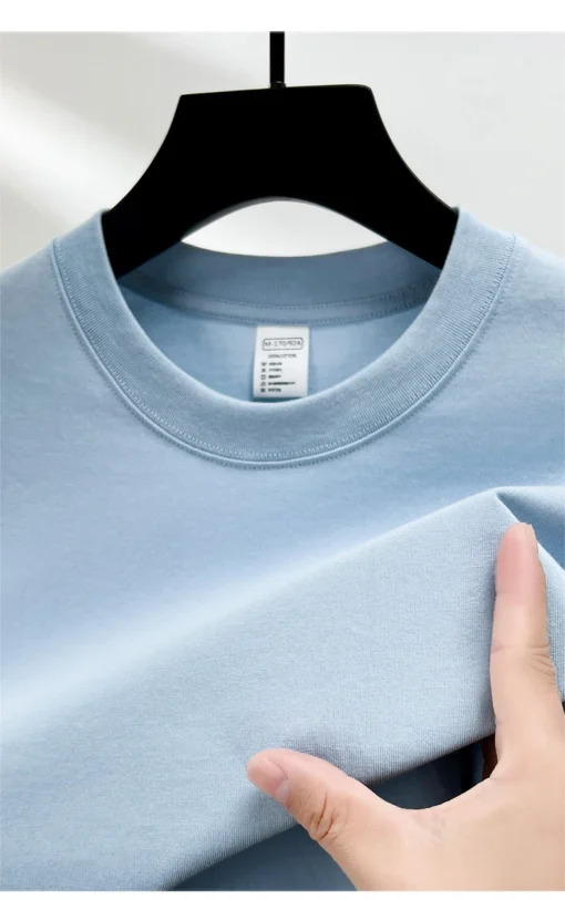 pure cotton summer high-end men's short sleeve T-shirt - Image 21