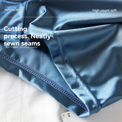 3PCS/Pack Luxury Ice Silk Satin-like Boxers - Image 3