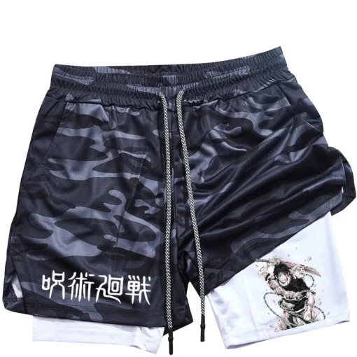 Anime Performance Shorts Toji Printed - Image 17
