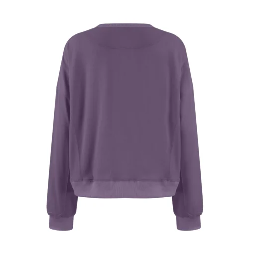 Long-Sleeved Simple Sweatshirt - Image 31