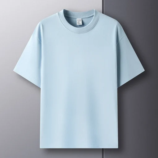 pure cotton summer high-end men's short sleeve T-shirt - Image 6
