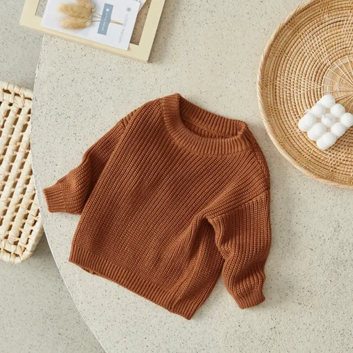 Suefunskry Newborn Baby Knitted Long Sleeve Autumn Winter Sweater - Image 71