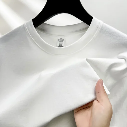 pure cotton summer high-end men's short sleeve T-shirt - Image 2