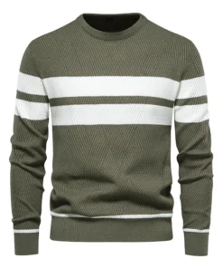 O-neck Patchwork Long Sleeve Warm Slim Sweaters