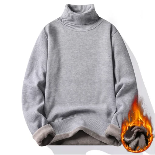 Men's Turtleneck Sweater - Image 4