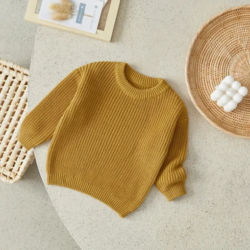 Suefunskry Newborn Baby Knitted Long Sleeve Autumn Winter Sweater - Image 55