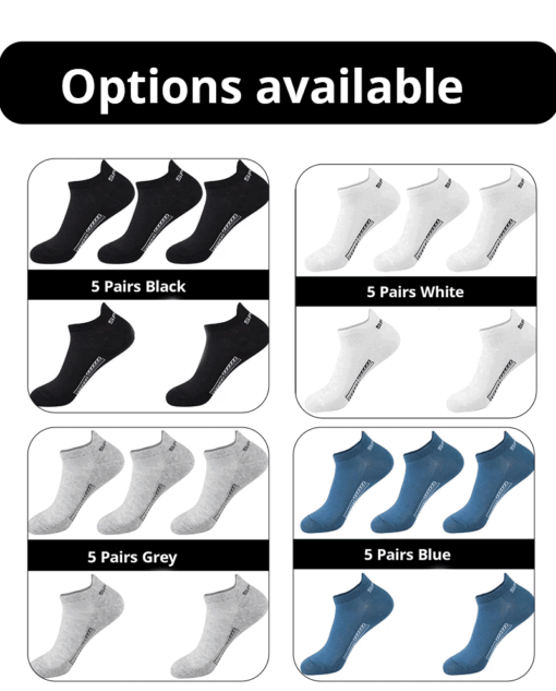 Men's Summer Thin Mesh Breathable Polyester Sports Socks - Image 22