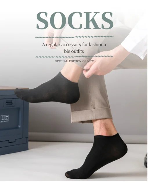 Unisex 40/20/10 Pairs of Solid Color Socks - Image 13