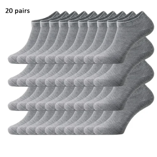 Unisex 40/20/10 Pairs of Solid Color Socks - Image 8