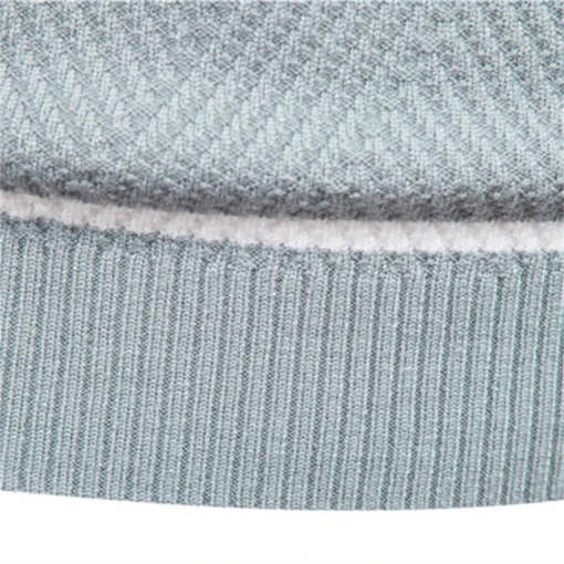 O-neck Patchwork Long Sleeve Warm Slim Sweaters - Image 4