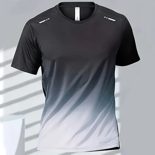 Quick-drying Gradient Short Sleeve T-Shirt - Image 11