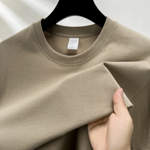 pure cotton summer high-end men's short sleeve T-shirt - Image 3