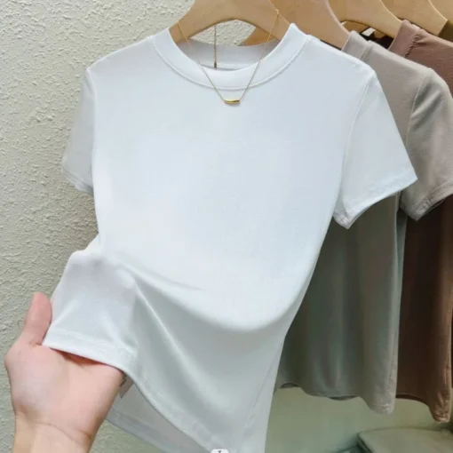 Crew Neck Fashion T Shirt - Image 2