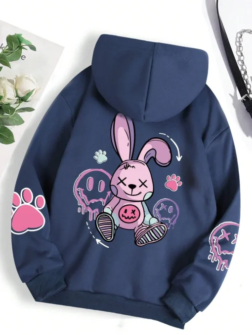 Hip Hop Printed Hoodie - Image 19