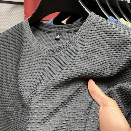 Mesh Bamboo Ice Silk T-shirt - Image 5