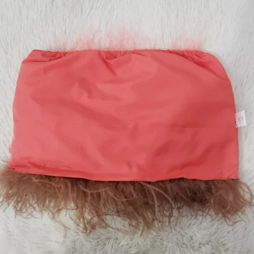Ostrich Feather Mini Skirt - Image 52