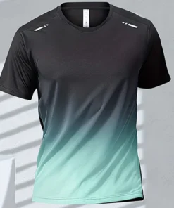 Quick-drying Gradient Short Sleeve T-Shirt