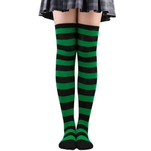 Striped Over Knee Stockings - Image 16