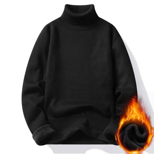 Men's Turtleneck Sweater - Image 5