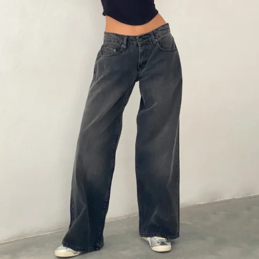 Y2K Baggy Jeans With Pockets - Image 9