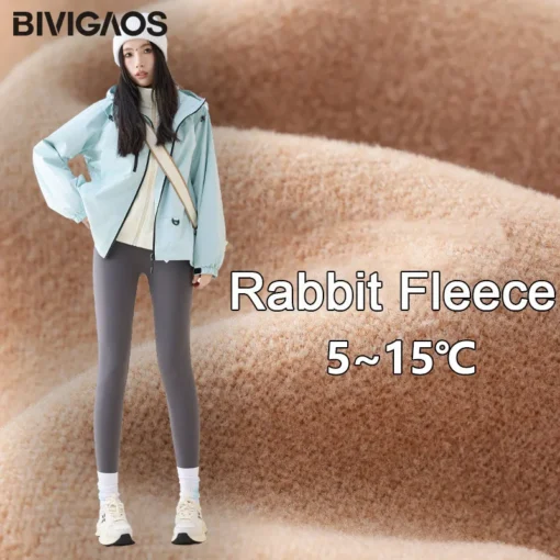 BIVIGAOS High Waist Fleece Leggings - Image 9