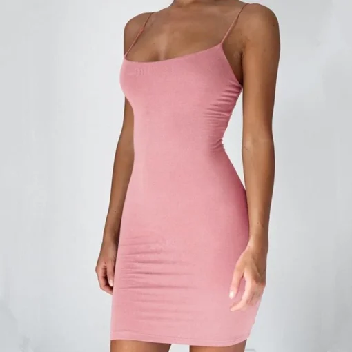 Spaghetti Strap Mini Dress - Image 24