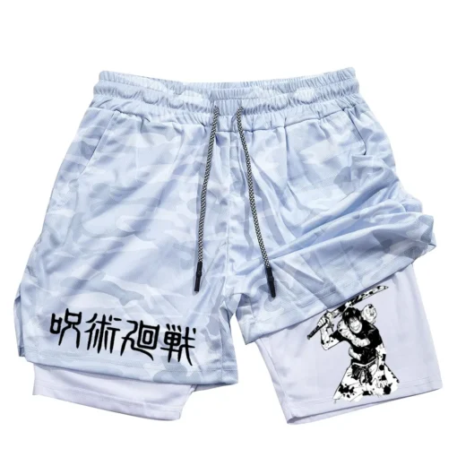 Anime Performance Shorts Toji Printed - Image 5