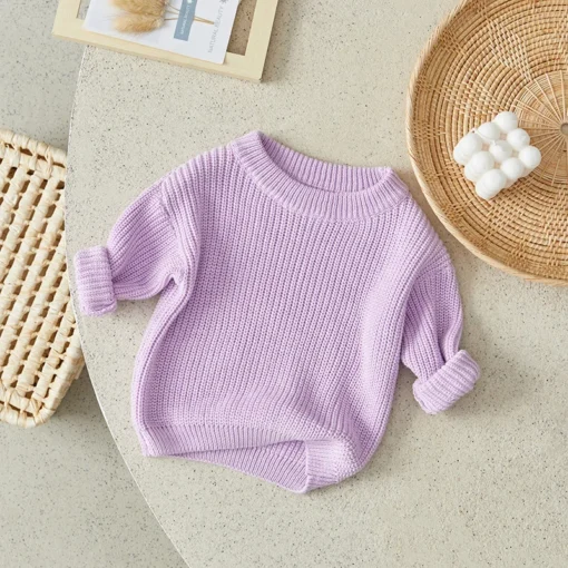 Suefunskry Newborn Baby Knitted Long Sleeve Autumn Winter Sweater - Image 69