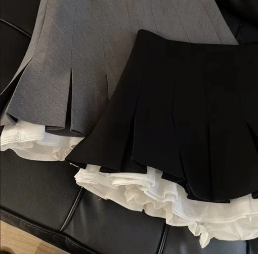 Mooyufon Ruffles Mini Skirt - Image 10