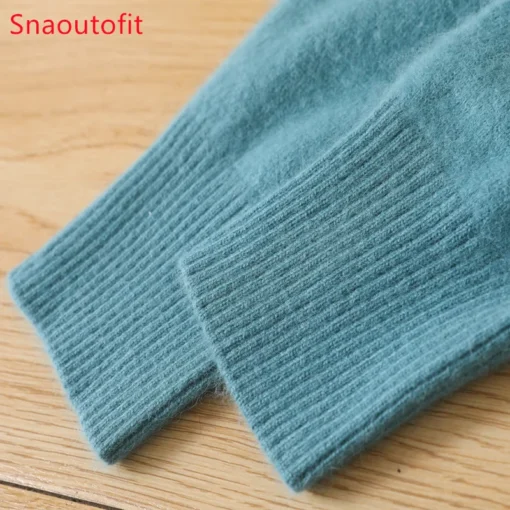 Men's 100% Pure Mink Cashmere Sweater - Image 6