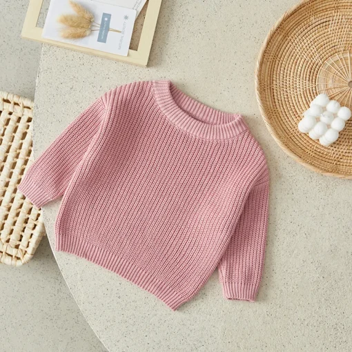 Suefunskry Newborn Baby Knitted Long Sleeve Autumn Winter Sweater - Image 57