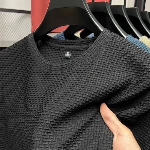 Mesh Bamboo Ice Silk T-shirt - Image 2