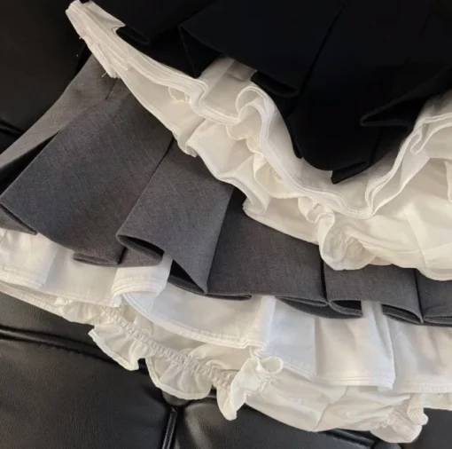 Mooyufon Ruffles Mini Skirt - Image 13