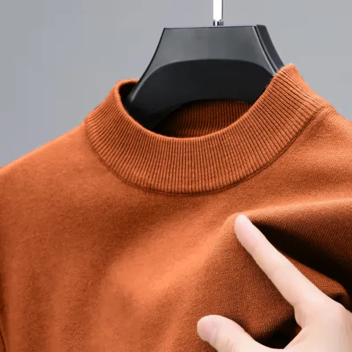 Half Turtleneck Knitwear Sweater - Image 6